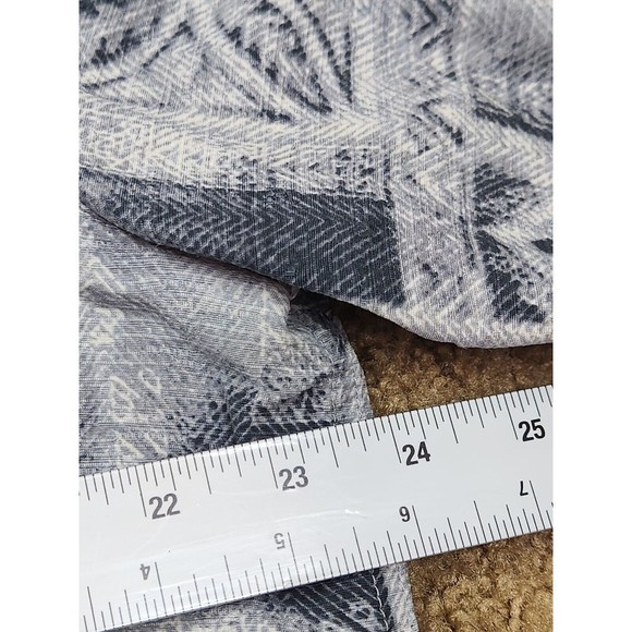 Caribbean Hawaiian Button Up Down Shirt Bamboo Wood Buttons Large L Silk - Picture 7 of 8